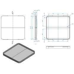 ACC7021/14-COUVERTURE GRISE...